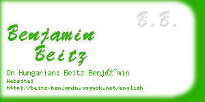 benjamin beitz business card